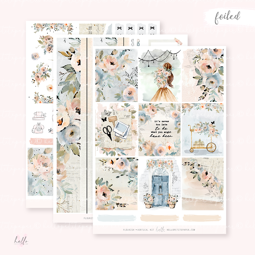 Flourish - FOILED KIT - premium matte paper