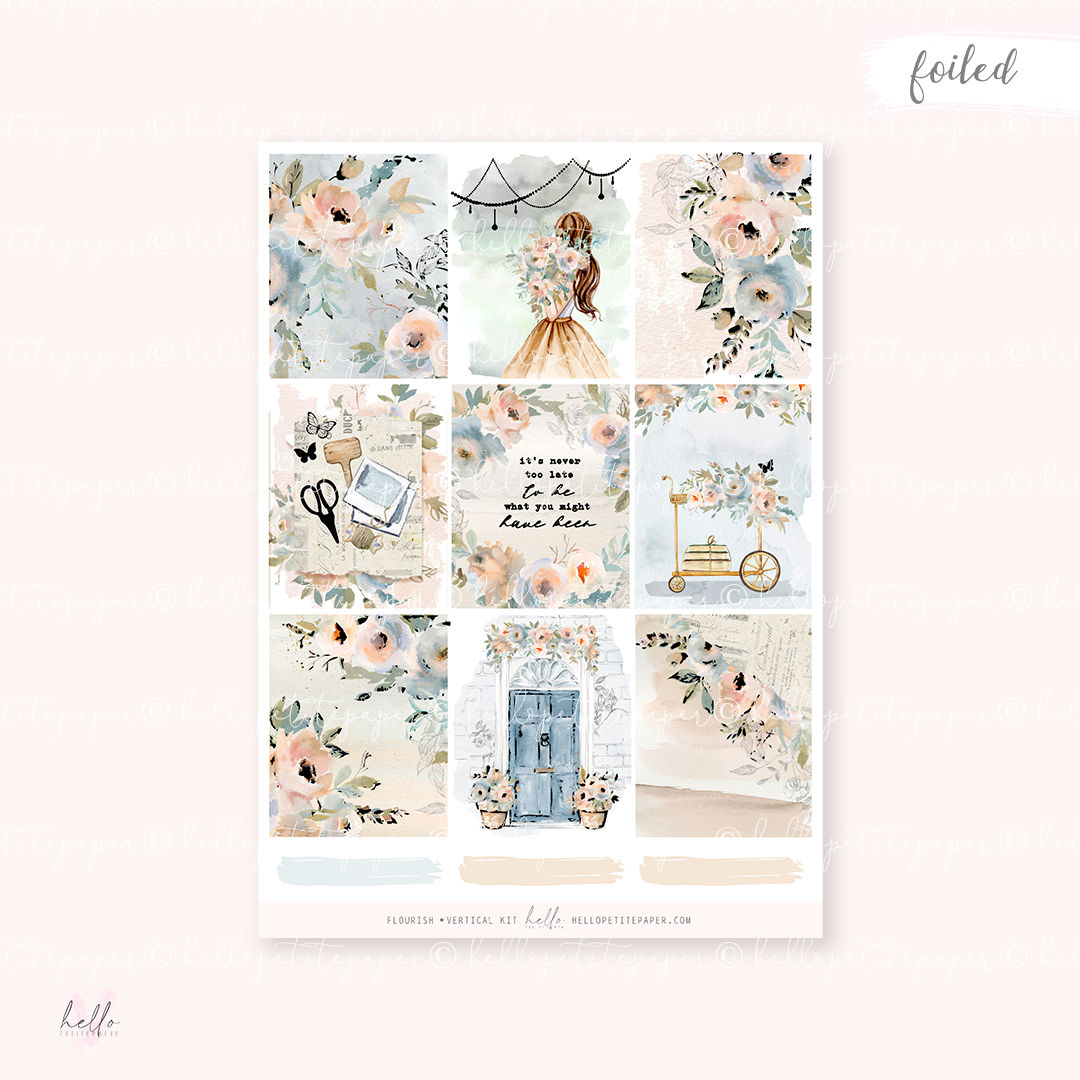 Flourish - FOILED KIT - premium matte paper