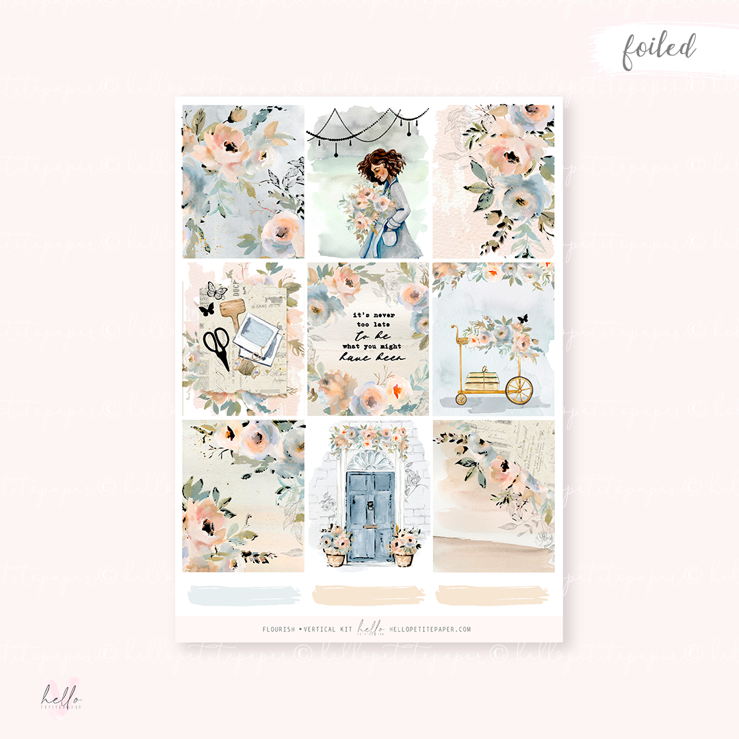 Flourish - FOILED KIT - premium matte paper