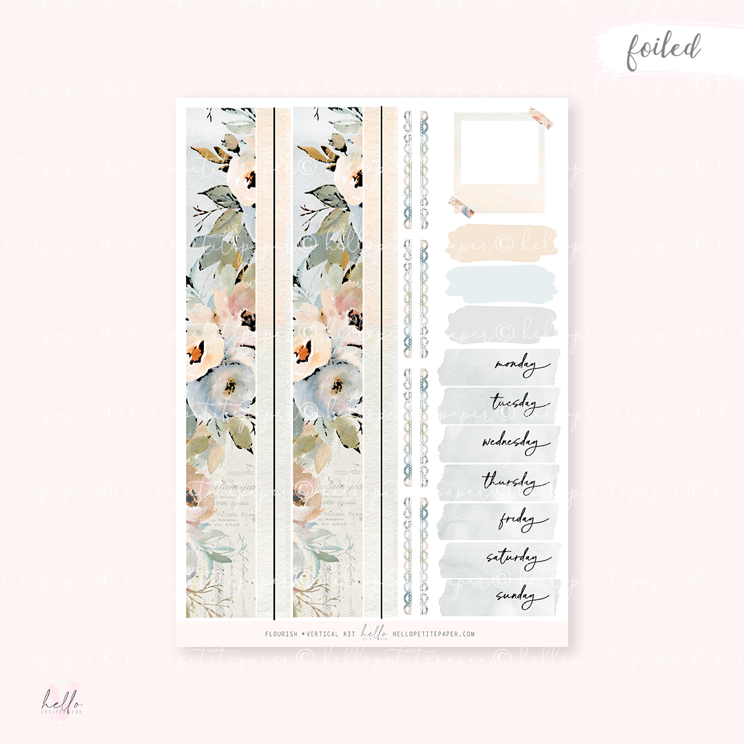 Flourish - FOILED KIT - premium matte paper