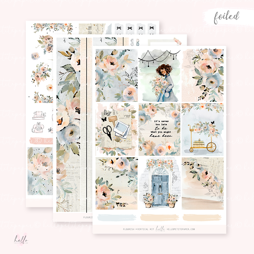 Flourish - FOILED KIT - premium matte paper