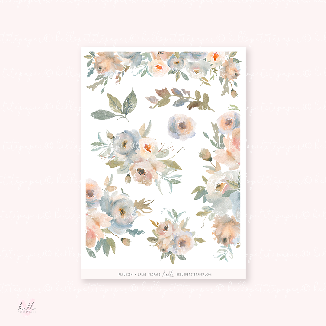 Flourish - Large Floral Deco Stickers