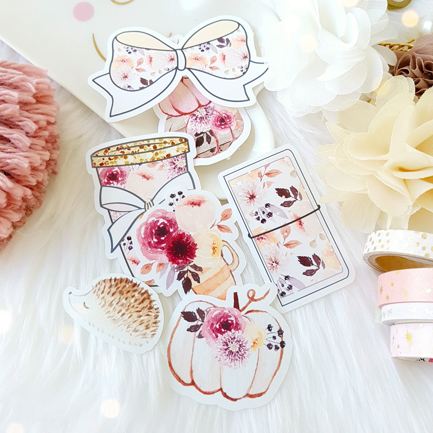 Hello Fall die-cuts (set of 7)