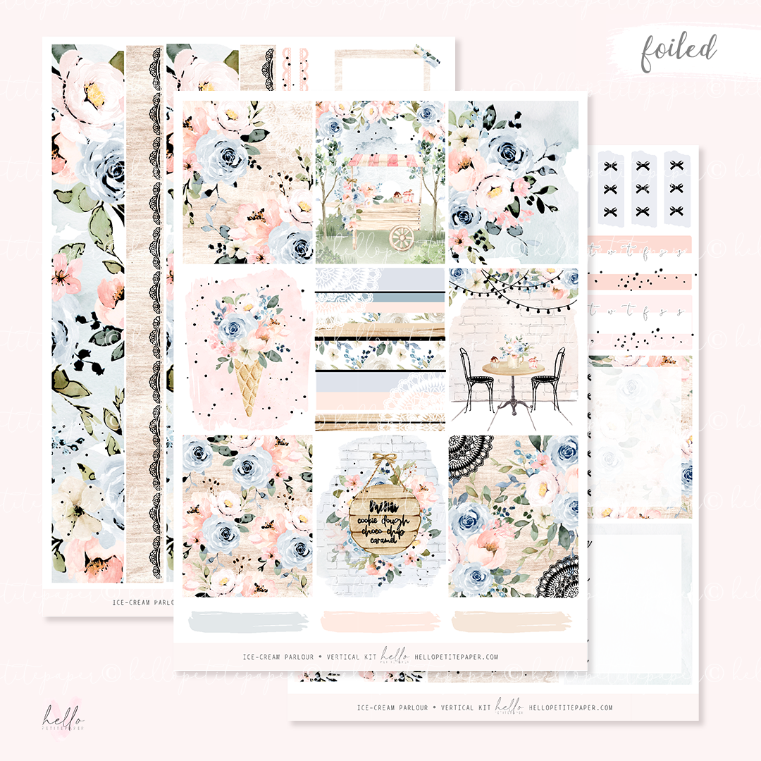 Ice-cream Parlour - FOILED KIT - premium matte paper