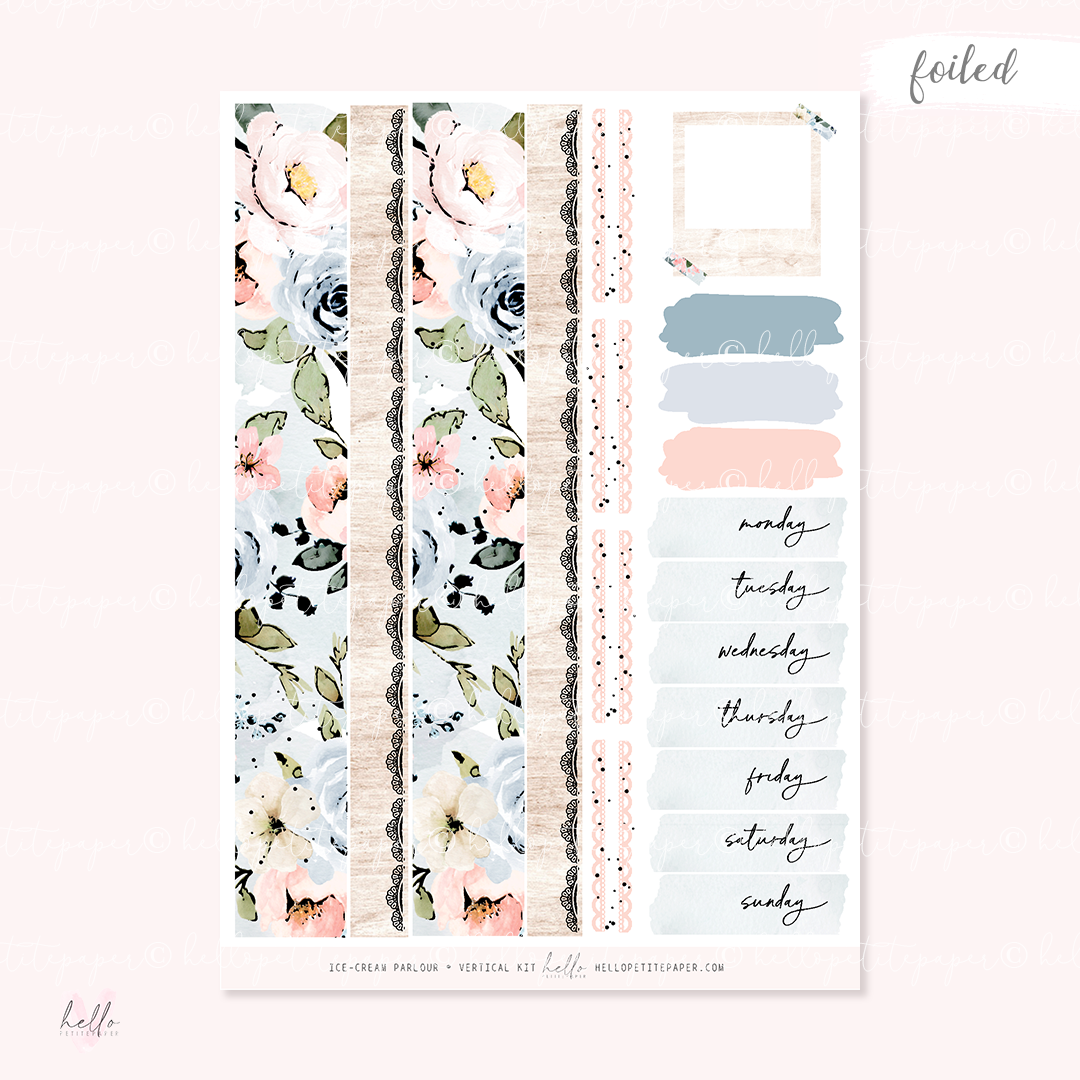 Ice-cream Parlour - FOILED KIT - premium matte paper