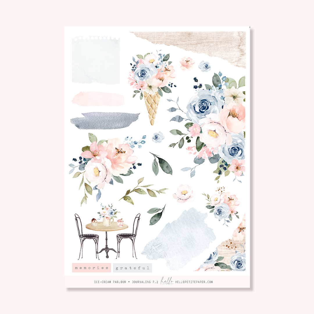 Journaling Kit - Ice-cream Parlour