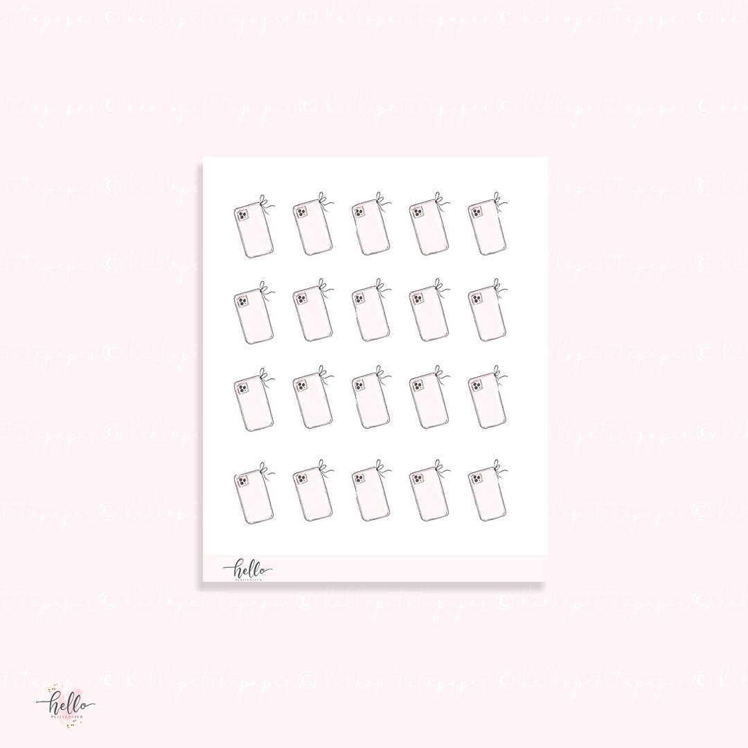 Doodle icons (iPHONES) - planner stickers