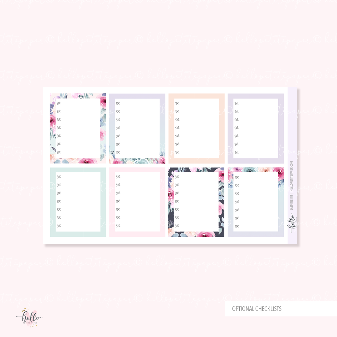 Jasmine - GOLD FOIL - sticker kit (limited edition)