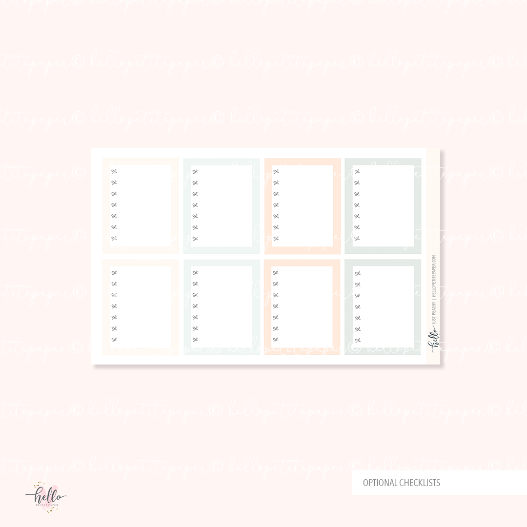 Just Peachy - sticker kit