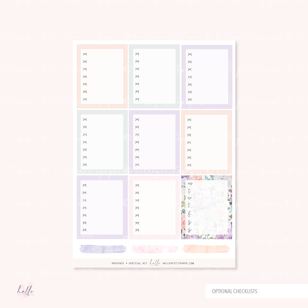 Provence - FOILED KIT - premium matte paper