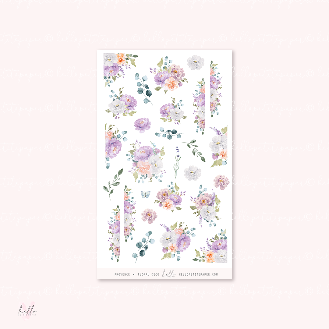 Provence - Kit deco, planner stickers