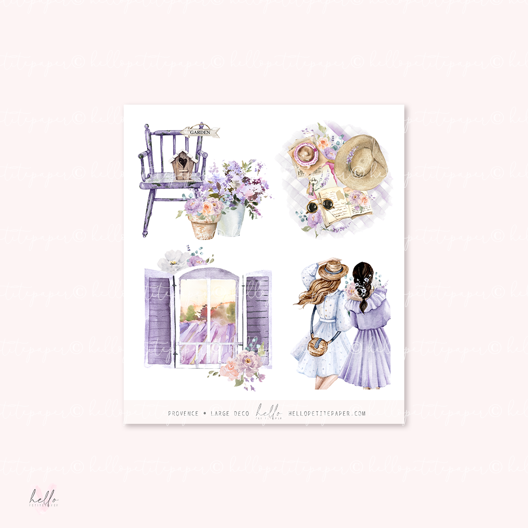 Provence - large deco planner stickers