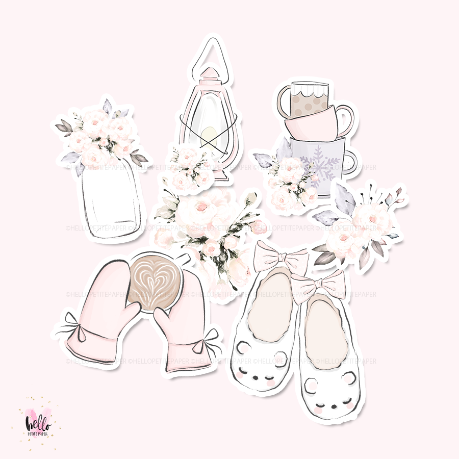 Snowflake die-cuts (set of 7)