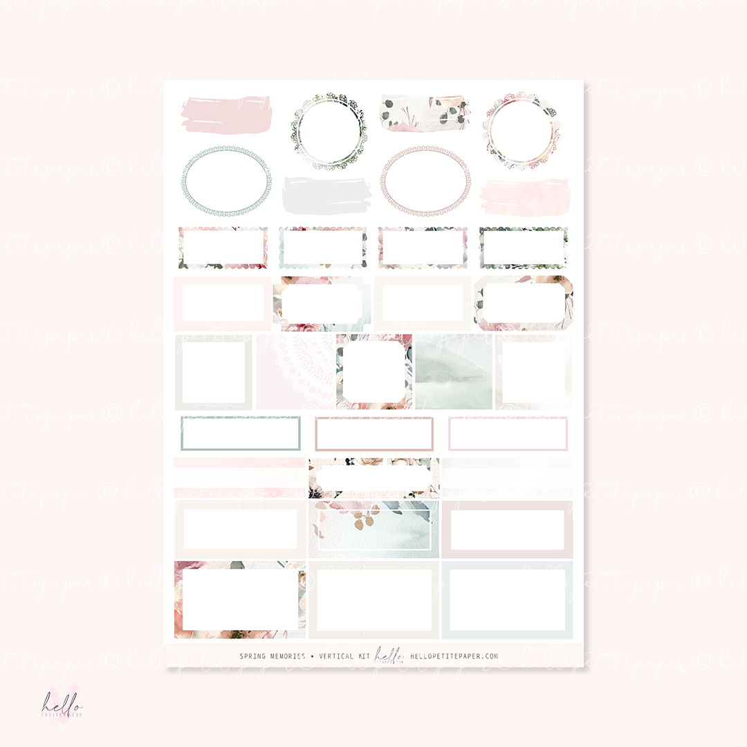 Spring memories - FOILED KIT - premium matte paper