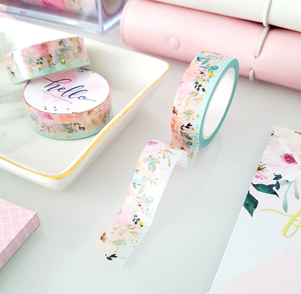 Spring Petite Box washi tape (1) - Gold Foil
