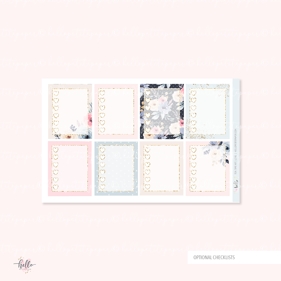 Tea time - sticker kit