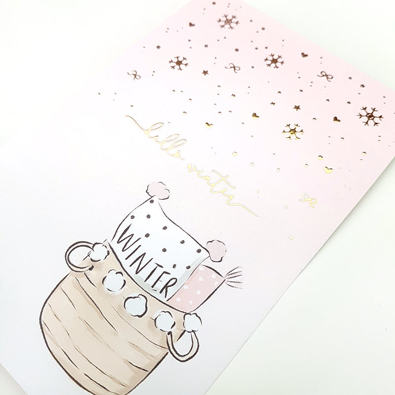 Warm and Cozy - Gold Foil Card