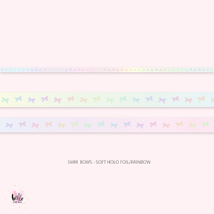 5mm holo foil washi - rainbow