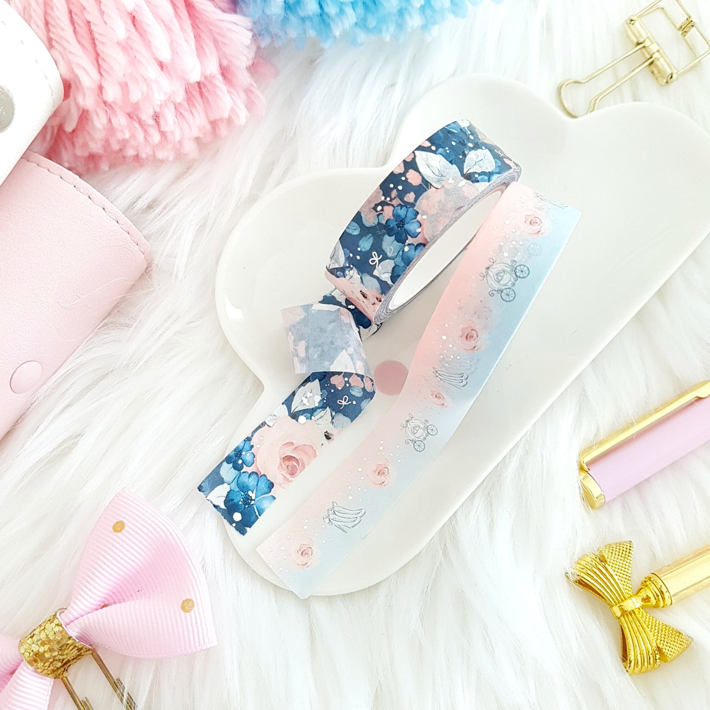 Cinderella - washi tape (silver foil)