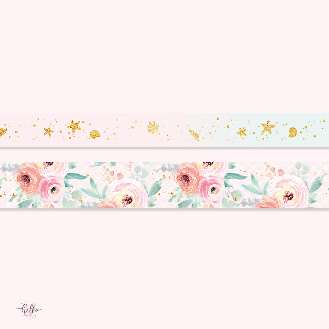 Ariel washi tape set (2) - GoldFoil
