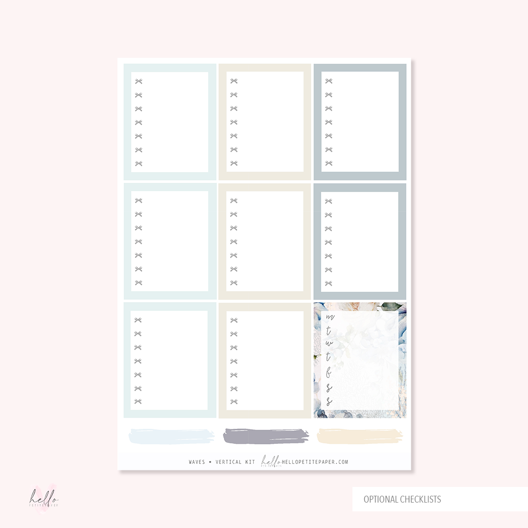Waves - FOILED KIT - premium matte paper