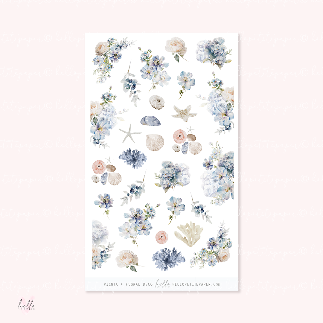Waves - Kit deco, planner stickers