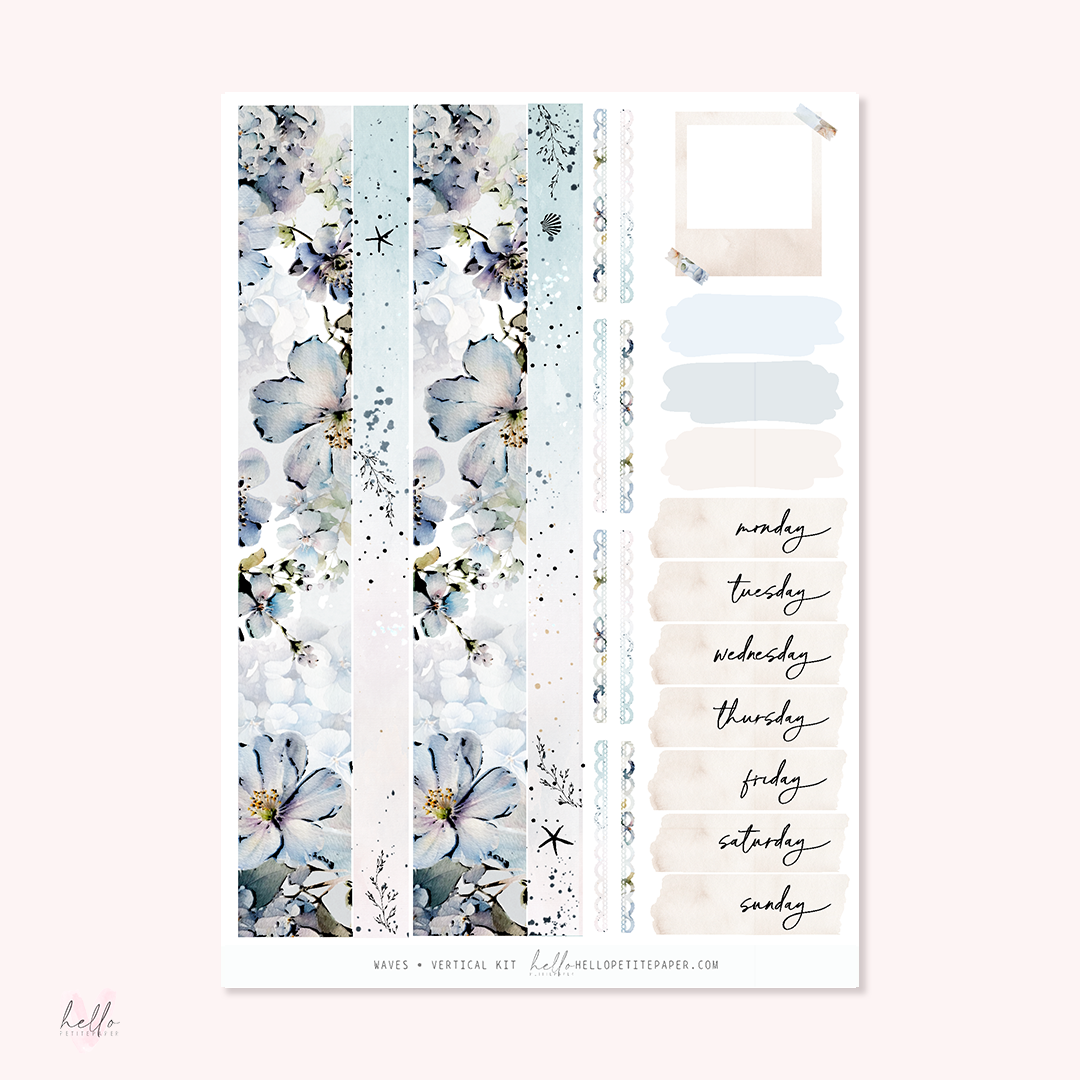 Waves - FOILED KIT - premium matte paper