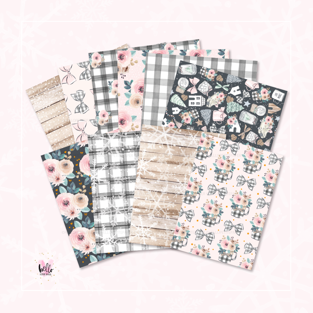 Winter Wishes paper collection - LIMITED EDITION - 10 | gold foil