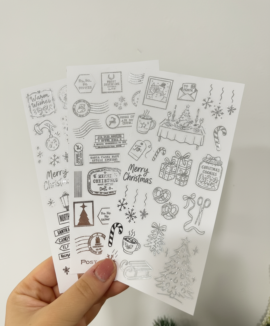 Joyful Season   - Deco stickers 6 (foiled christmas)