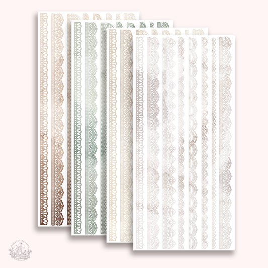 Essentials - Thin lace strip stickers (EJ 103 - 106)