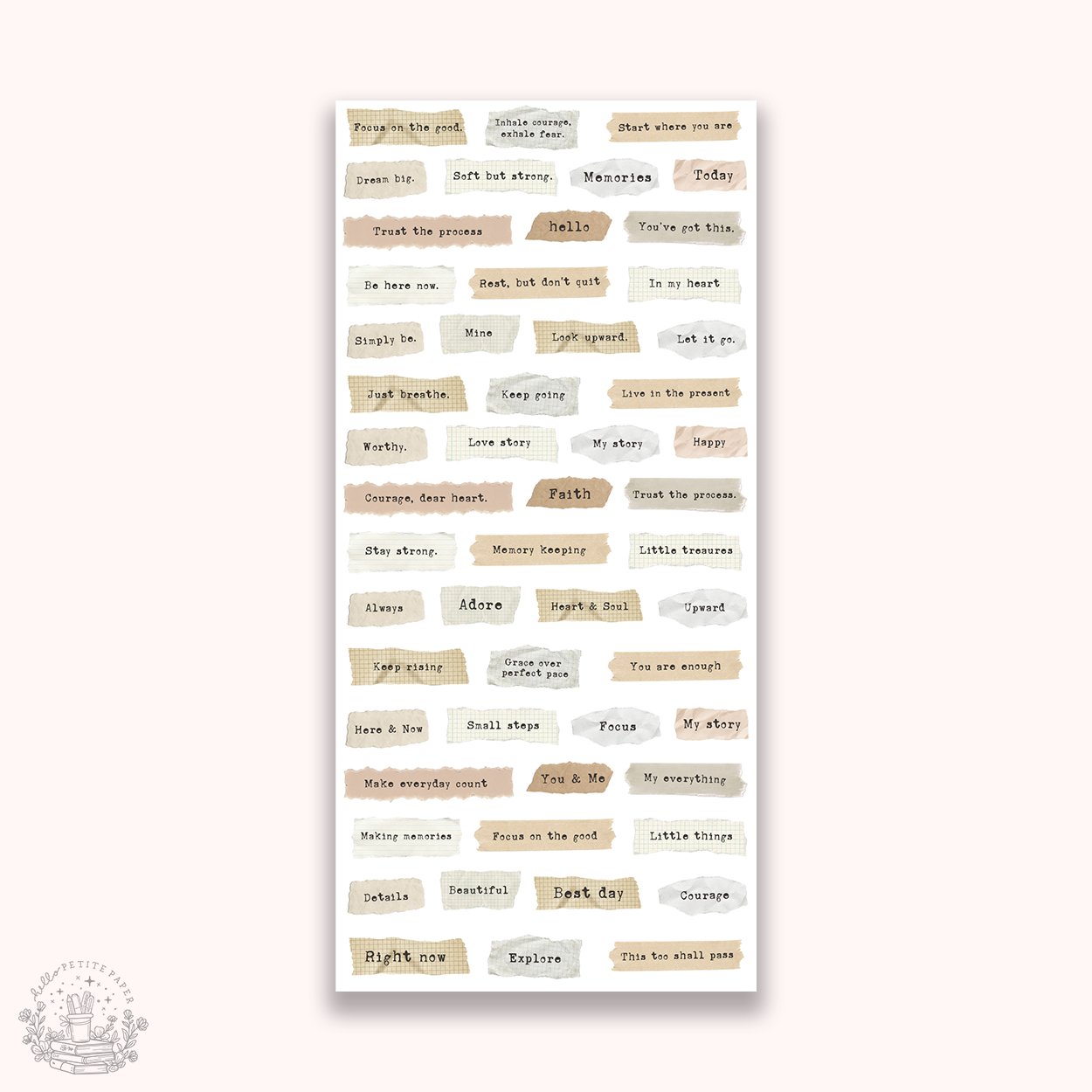 Journaling Essentials -  Quotes stickers (J26-A129)