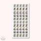 Journaling Essentials -  Keyboard vowels stickers (J26-A134)