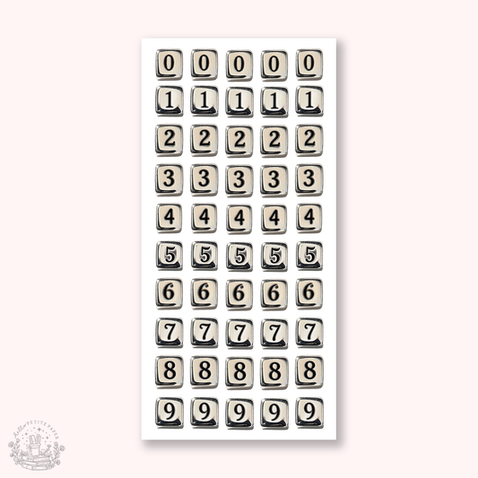 Journaling Essentials -  Keyboard numbers stickers (J26-A135)
