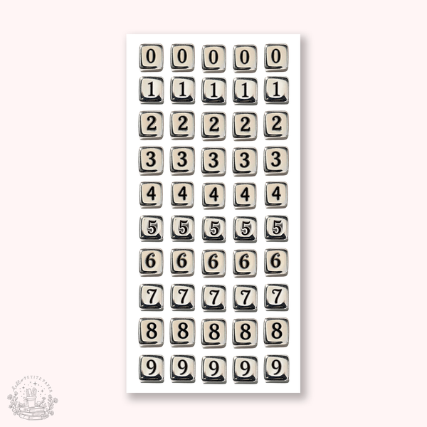 Journaling Essentials - Keyboard numbers stickers (J26-A135) – Hello ...