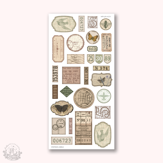 Journaling Essentials -  Vintage Labels (J26-A137)