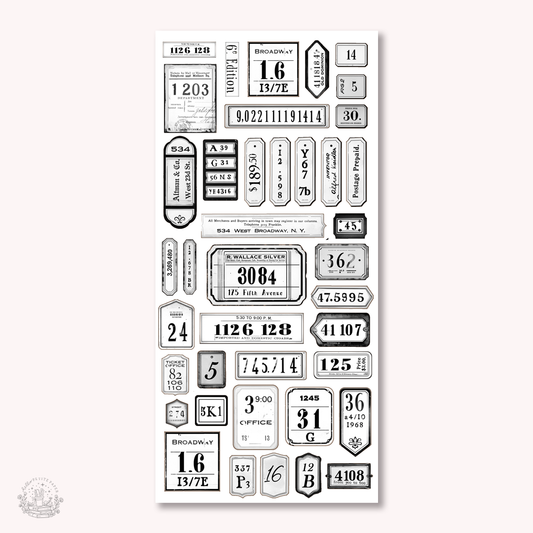 Essentials - Vintage labels black (EJ52)