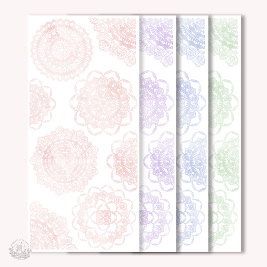 Essentials - Watercolor doilies v2 (EJ57 58 59 60)