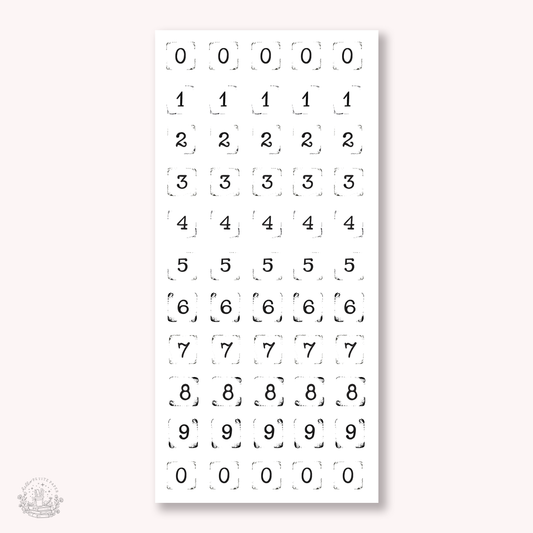 Essentials - Stamp numbers (EJ67)