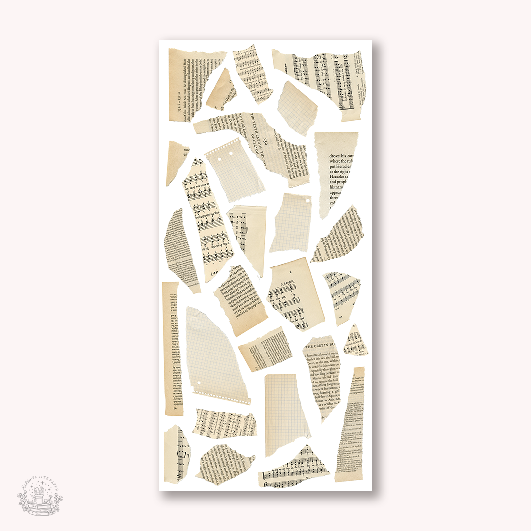 Essentials - Paper scraps stickers (EJ88)