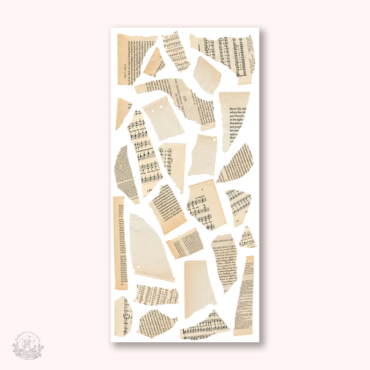 Essentials - Paper scraps stickers (EJ88)