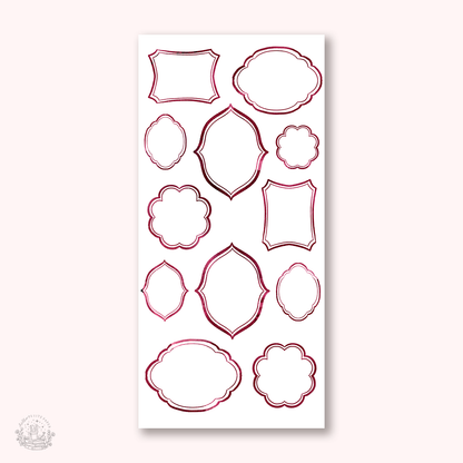 Essentials - Vintage frames stickers (EJ95-100)