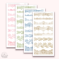 Journaling Essentials - Lace strips stickers (various colors)