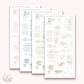 Journaling Essentials - text fragment stickers (various colors)