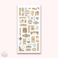 Journaling Essentials - Vintage ephemera stickers (A147)