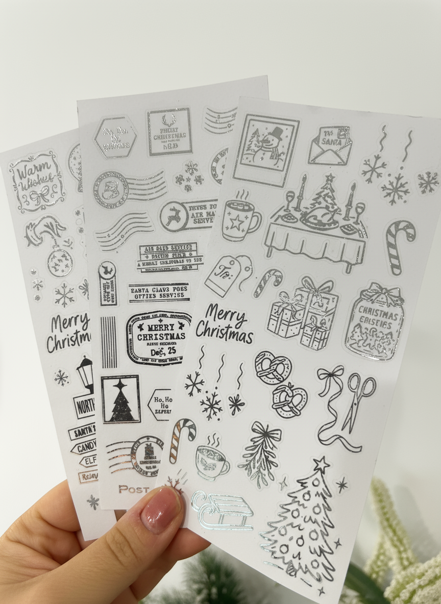 Joyful Season   - Deco stickers 6 (foiled christmas)