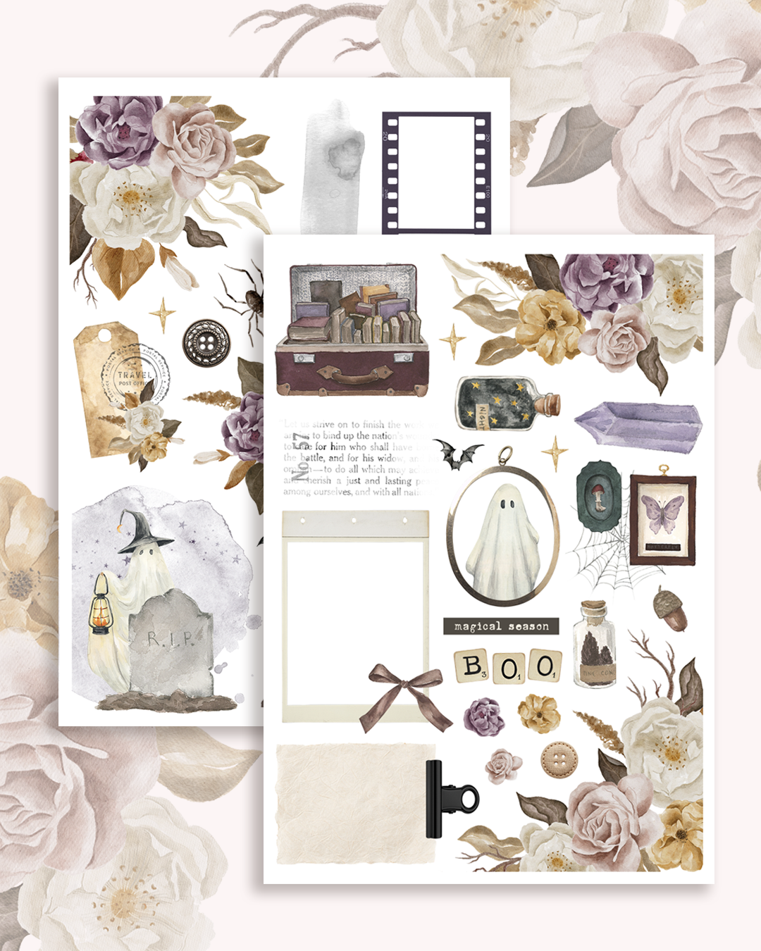 Carpe Noctem  - Journaling Sticker Kit.
