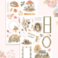 Cozy Foragers  - Journaling Sticker Kit.