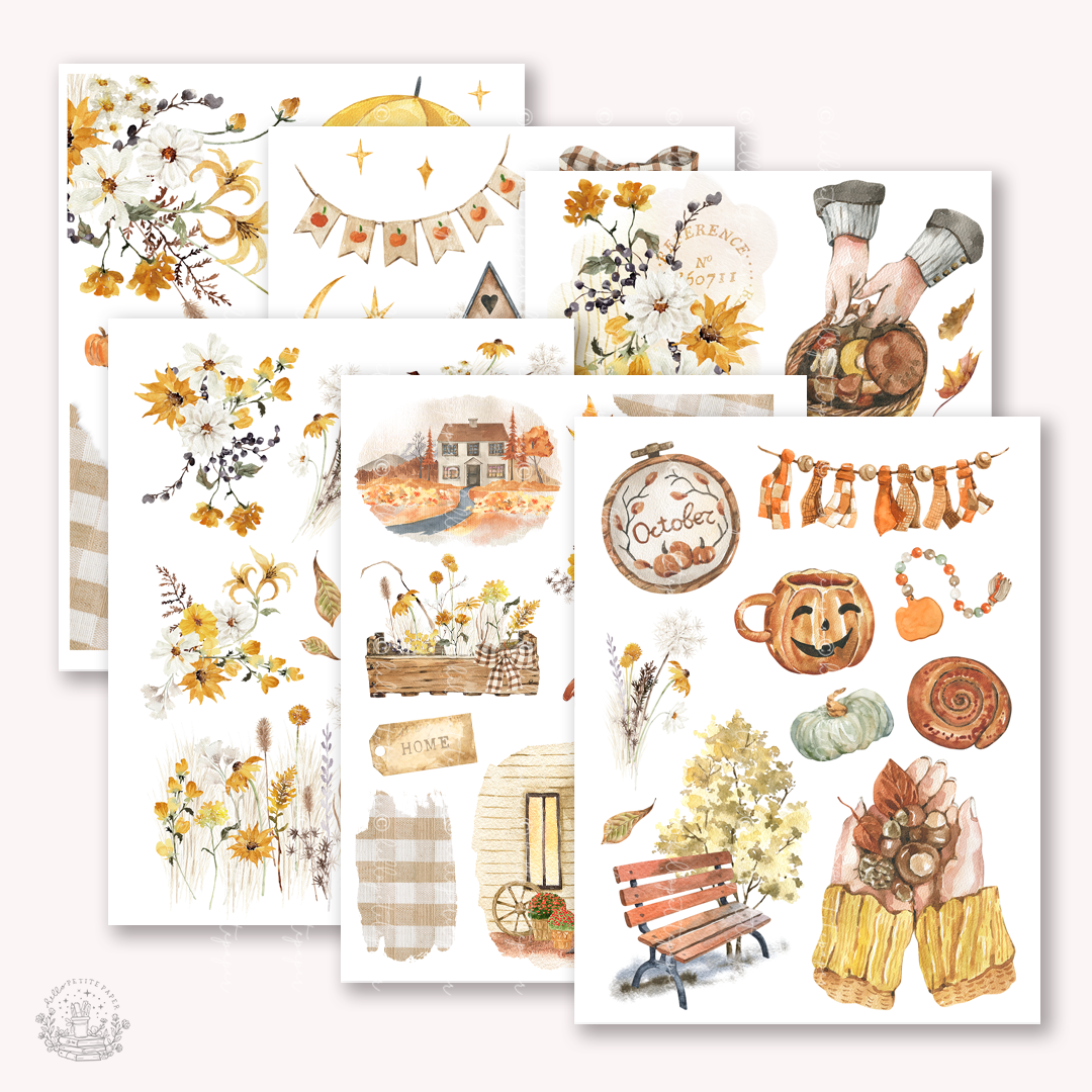Printable sticker kit (Petite Tuesday 30) - digital download