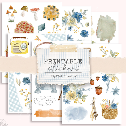 Printable sticker kit (Petite Tuesday 29) - digital download