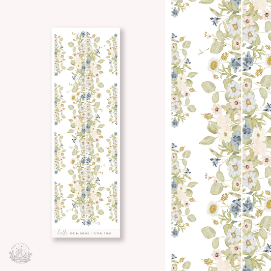 Spring Dreams  - floral trims | planner stickers